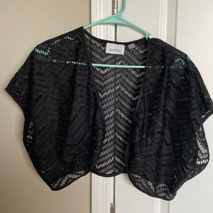 Black lacy shrug